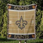 nfl new orleans saints football team woven tapestry blanket amazing gift for fans and friends home decor now25
