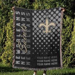 NFL New Orleans Saints Football Team Woven Tapestry Blanket Amazing Gift For Fans And Friends Home Decor NOW26