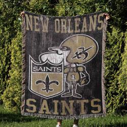NFL New Orleans Saints Football Team Woven Tapestry Blanket Amazing Gift For Fans And Friends Home Decor NOW3