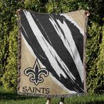 nfl new orleans saints football team woven tapestry blanket amazing gift for fans and friends home decor now6