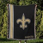 nfl new orleans saints football team woven tapestry blanket amazing gift for fans and friends home decor now8
