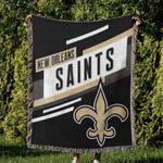 nfl new orleans saints football team woven tapestry blanket amazing gift for fans and friends home decor now9