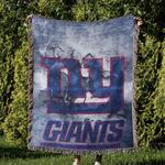 nfl new york giants football team woven tapestry blanket amazing gift for fans and friends home decor nyw14
