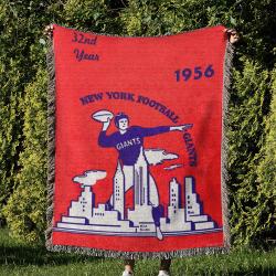 NFL New York Giants Football Team Woven Tapestry Blanket Amazing Gift For Fans And Friends Home Decor NYW20