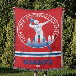 NFL New York Giants Football Team Woven Tapestry Blanket Amazing Gift For Fans And Friends Home Decor NYW21