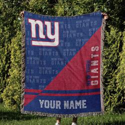 NFL New York Giants Football Team Woven Tapestry Blanket Amazing Gift For Fans And Friends Home Decor NYW25