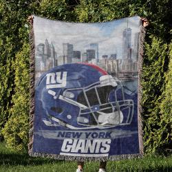 NFL New York Giants Football Team Woven Tapestry Blanket Amazing Gift For Fans And Friends Home Decor NYW37