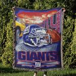 nfl new york giants football team woven tapestry blanket amazing gift for fans and friends home decor nyw38