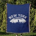 nfl new york giants football team woven tapestry blanket amazing gift for fans and friends home decor nyw6