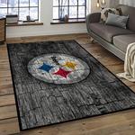 nfl pittsburgh steelers football team logo sport carpet area rug home decor best gift for friends dark room psf27