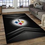 nfl pittsburgh steelers football team logo sport carpet area rug home decor best gift for friends dark room psf28