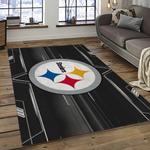 nfl pittsburgh steelers football team logo sport carpet area rug home decor best gift for friends dark room psf31