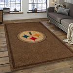 nfl pittsburgh steelers football team logo sport carpet area rug home decor best gift for friends dark room psf34