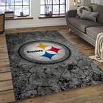 nfl pittsburgh steelers football team logo sport carpet area rug home decor best gift for friends dark room psf38