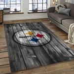 nfl pittsburgh steelers football team logo sport carpet area rug home decor best gift for friends dark room psf39