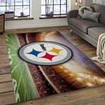 nfl pittsburgh steelers football team logo sport carpet area rug home decor best gift for friends dark room psf40