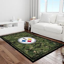 nfl pittsburgh steelers football team logo sport carpet area rug home decor best gift for friends light room psf25