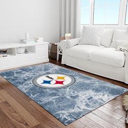 nfl pittsburgh steelers football team logo sport carpet area rug home decor best gift for friends light room psf35