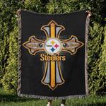 nfl pittsburgh steelers football team woven tapestry blanket amazing gift for fans and friends home decor psw14