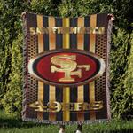 nfl san francisco 49ers football team woven tapestry blanket amazing gift for fans and friends home decor sfw1