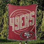 nfl san francisco 49ers football team woven tapestry blanket amazing gift for fans and friends home decor sfw17