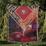 nfl san francisco 49ers football team woven tapestry blanket amazing gift for fans and friends home decor sfw21