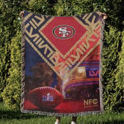 NFL San Francisco 49ers Football Team Woven Tapestry Blanket Amazing Gift For Fans And Friends Home Decor SFW21