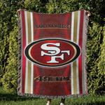 nfl san francisco 49ers football team woven tapestry blanket amazing gift for fans and friends home decor sfw25