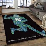 nfl seattle seahawks football team logo sport carpet area rug home decor best gift for friends dark room ss49