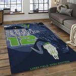 nfl seattle seahawks football team logo sport carpet area rug home decor best gift for friends dark room ss50
