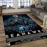 nfl seattle seahawks football team logo sport carpet area rug home decor best gift for friends dark room ss51
