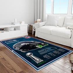 nfl seattle seahawks football team logo sport carpet area rug home decor best gift for friends light room ss40