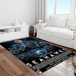 nfl seattle seahawks football team logo sport carpet area rug home decor best gift for friends light room ss51