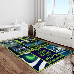 nfl seattle seahawks football team logo sport carpet area rug home decor best gift for friends light room ss65
