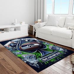 nfl seattle seahawks football team logo sport carpet area rug home decor best gift for friends light room ss71