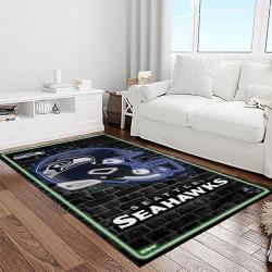 nfl seattle seahawks football team logo sport carpet area rug home decor best gift for friends light room ss80