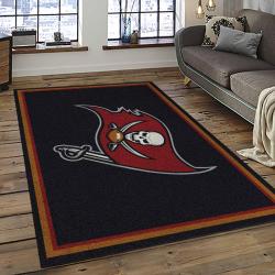 NFL Tampa Bay Buccaneers Rectangle Rug Personalized Non-Slip Carpet Gift For Football Fans TPBB20