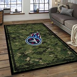 NFL Tennessee Titans Rectangle Rug Personalized Non-Slip Carpet Gift For Football Fans TT66