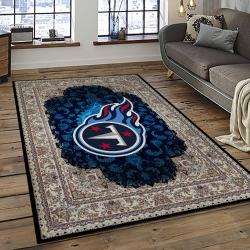NFL Tennessee Titans Rectangle Rug Personalized Non-Slip Carpet Gift For Football Fans TT69