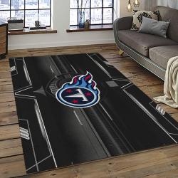 NFL Tennessee Titans Rectangle Rug Personalized Non-Slip Carpet Gift For Football Fans TT73