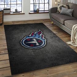 NFL Tennessee Titans Rectangle Rug Personalized Non-Slip Carpet Gift For Football Fans TT80