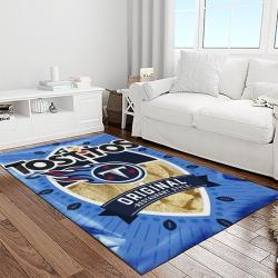 nfl tennessee titans football team logo sport carpet area rug home decor best gift for friends light room tt37