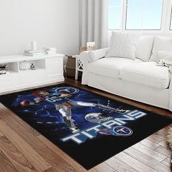 nfl tennessee titans football team logo sport carpet area rug home decor best gift for friends light room tt45