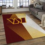 nfl washington commanders football team logo sport carpet area rug home decor best gift for friends dark room wscd21