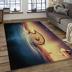 NHL Anaheim Ducks Rectangle Rug Personalized Non-Slip Carpet Gift For Ice Hockey Fans AHD10