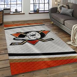 NHL Anaheim Ducks Rectangle Rug Personalized Non-Slip Carpet Gift For Ice Hockey Fans AHD14