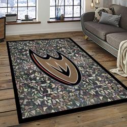 NHL Anaheim Ducks Rectangle Rug Personalized Non-Slip Carpet Gift For Ice Hockey Fans AHD15