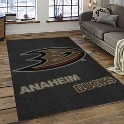 NHL Anaheim Ducks Rectangle Rug Personalized Non-Slip Carpet Gift For Ice Hockey Fans AHD16