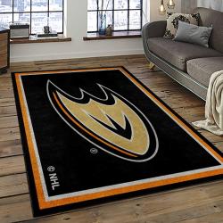 NHL Anaheim Ducks Rectangle Rug Personalized Non-Slip Carpet Gift For Ice Hockey Fans AHD22