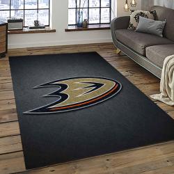 NHL Anaheim Ducks Rectangle Rug Personalized Non-Slip Carpet Gift For Ice Hockey Fans AHD25